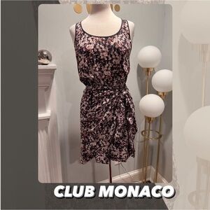 EUC Club Monaco Silk Floral Tank Dress